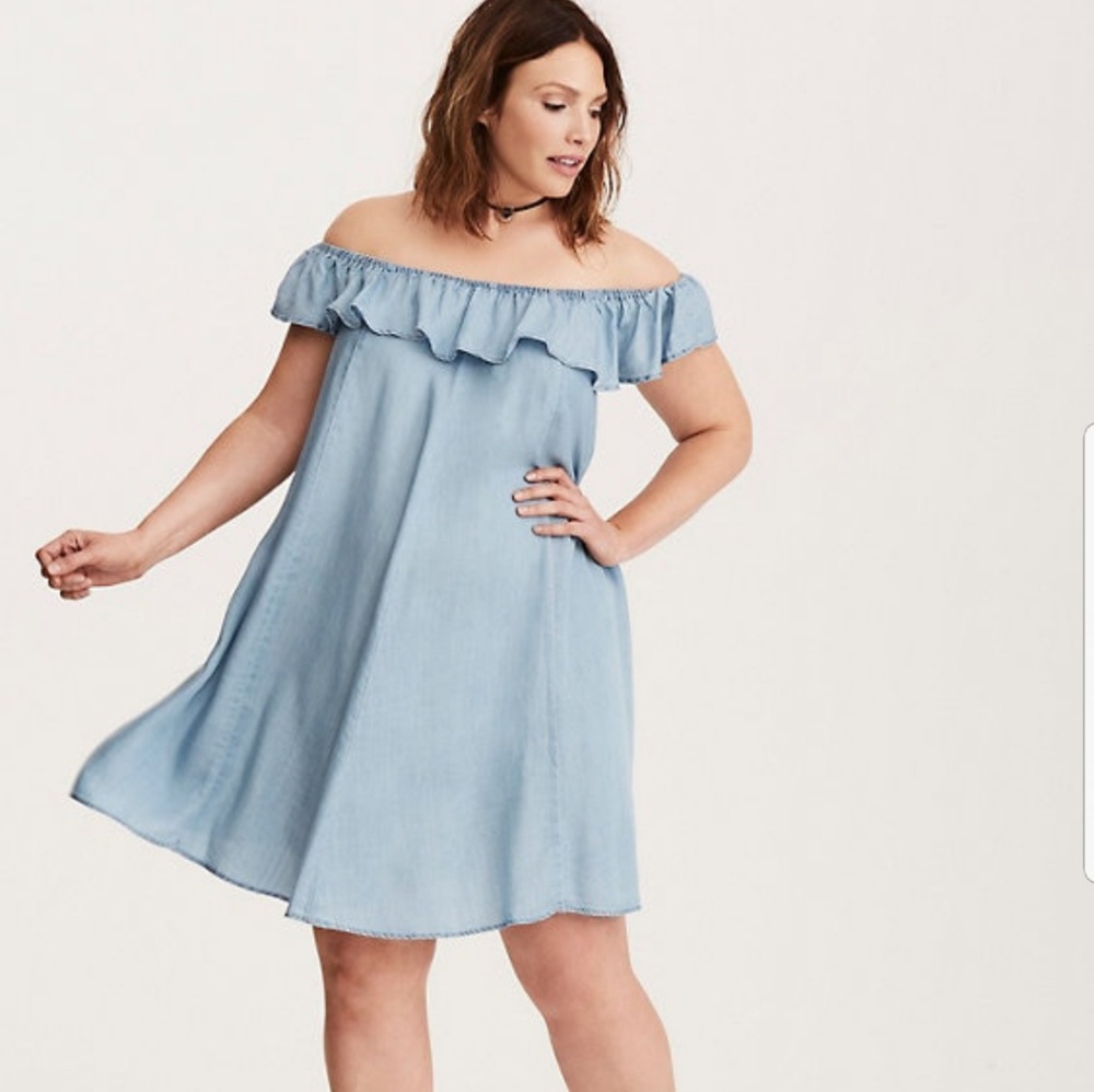 Torrid Denim Trapeze Dress